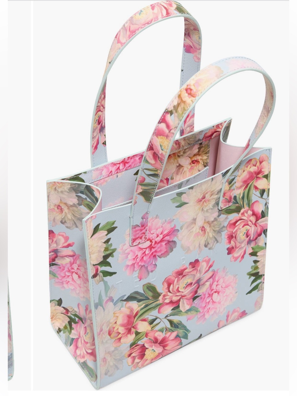 Ted Baker Pink Floral Tote Bag - Picture 2 of 3